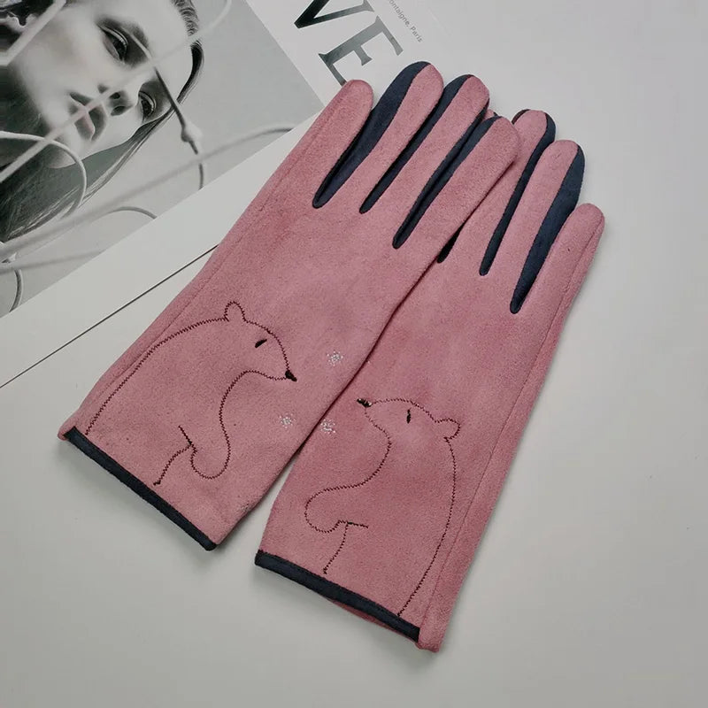 Cozy Cartoon Touchscreen Mittens™
