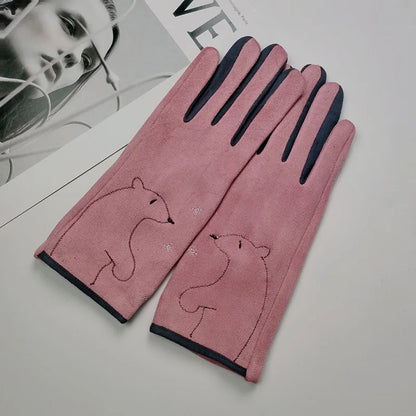 Cozy Cartoon Touchscreen Mittens™